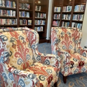 chairs in Roland Park Place library
