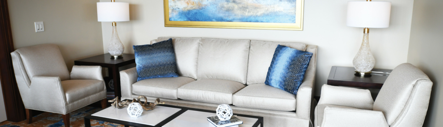 living room set up in a Baltimore senior living community